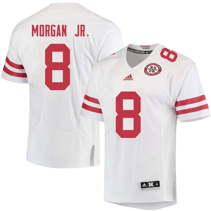 Men #8 Stanley Morgan Jr. Nebraska Cornhuskers College Football Jerseys Sale-White - Click Image to Close